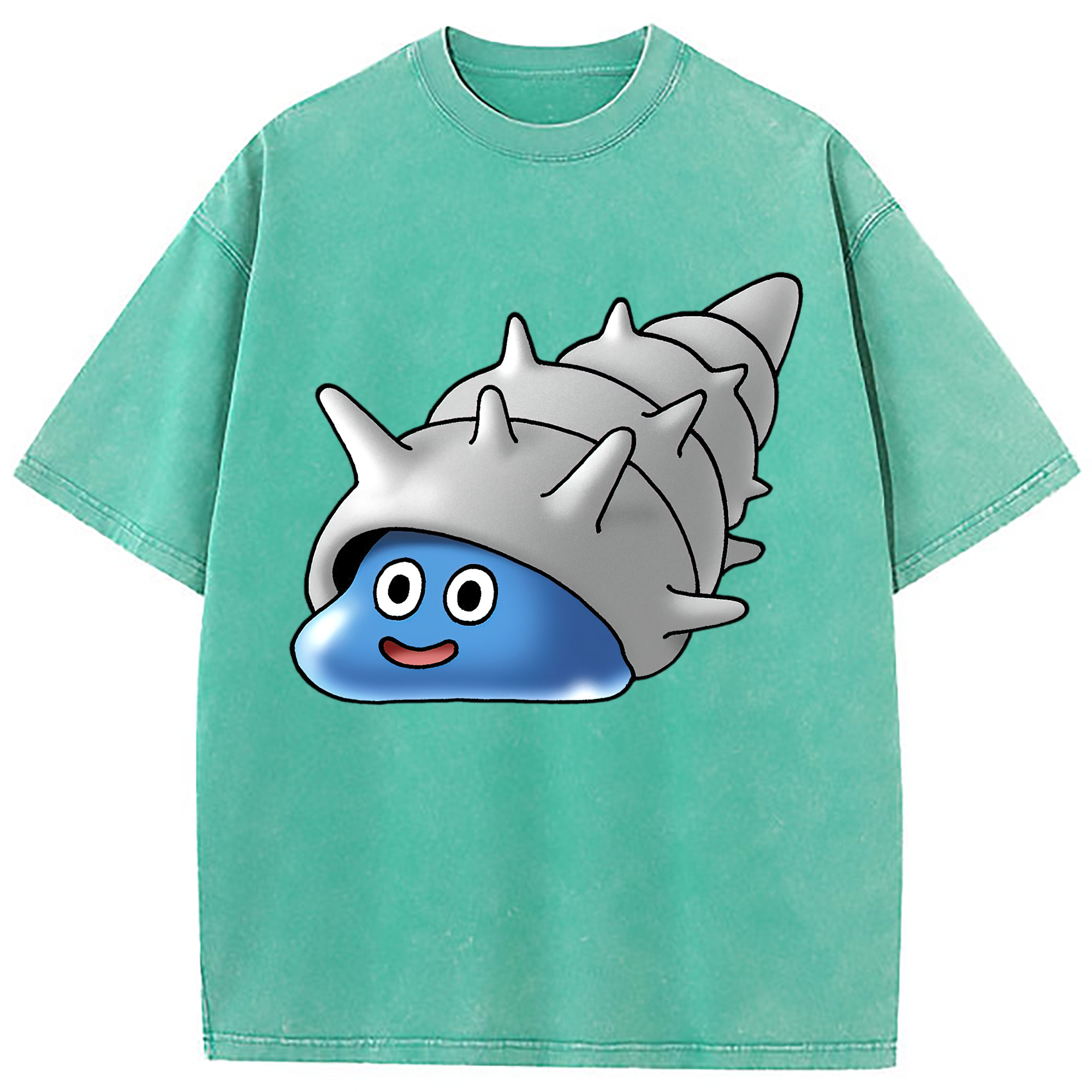 （画像用） ドラゴンクエスト Doragon Kuesuto Dragon Quest 綿100% ヴィンテージ風 半袖Tシャツ（フロントプリント）